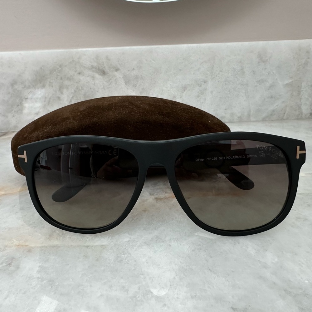 Tom Ford Black and Gold Sunglasses
